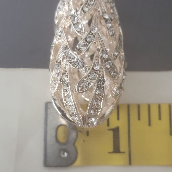 𝅺BEAD Gallery by Halcraft Metal & Fauceted Glass Pendant NWT - Picture 5 of 6